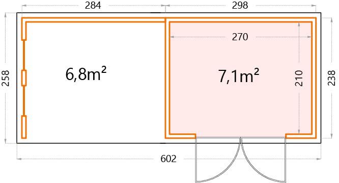 Garden house floor plan