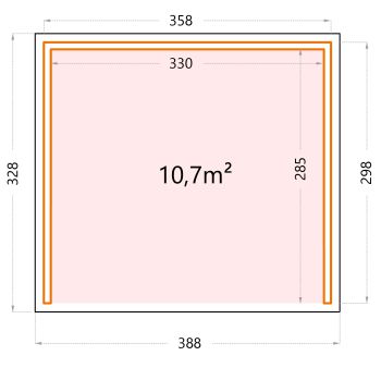 Garden house floor plan