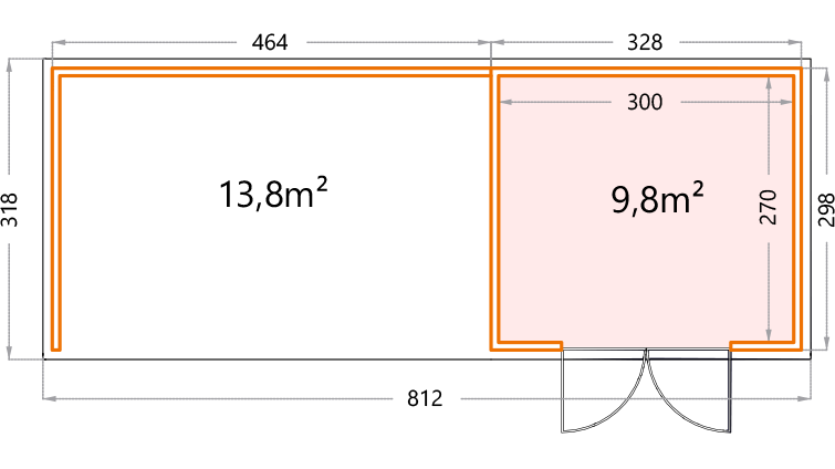 Garden house floor plan