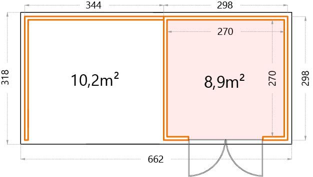 Garden house floor plan