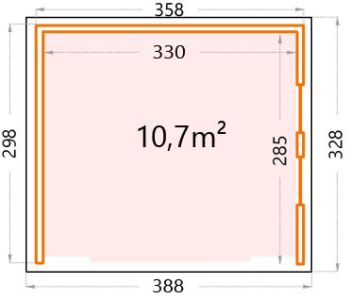 Garden house floor plan