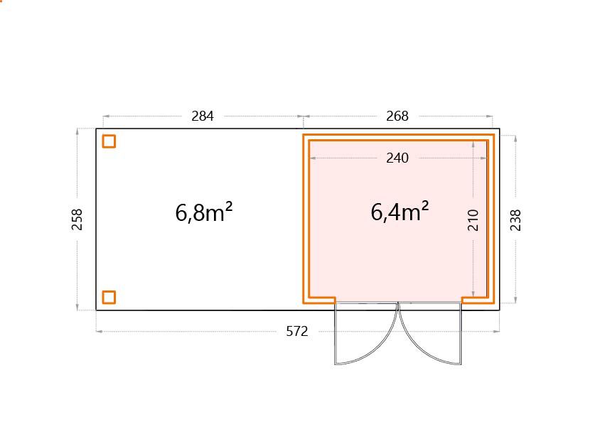 Garden house floor plan