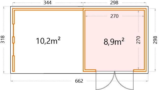 Garden house floor plan